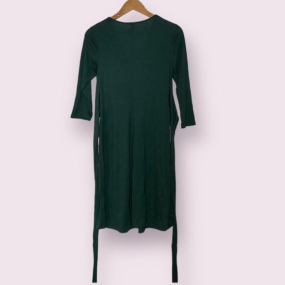 Criss Cross Wrap Around Dress 2/3 Sleeves - Picture 7 of 7